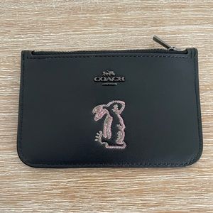 COACH LEATHER CARD CASE